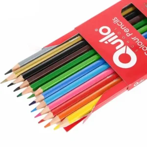 مداد رنگی 12 رنگ مقوایی کوییلو Quilo